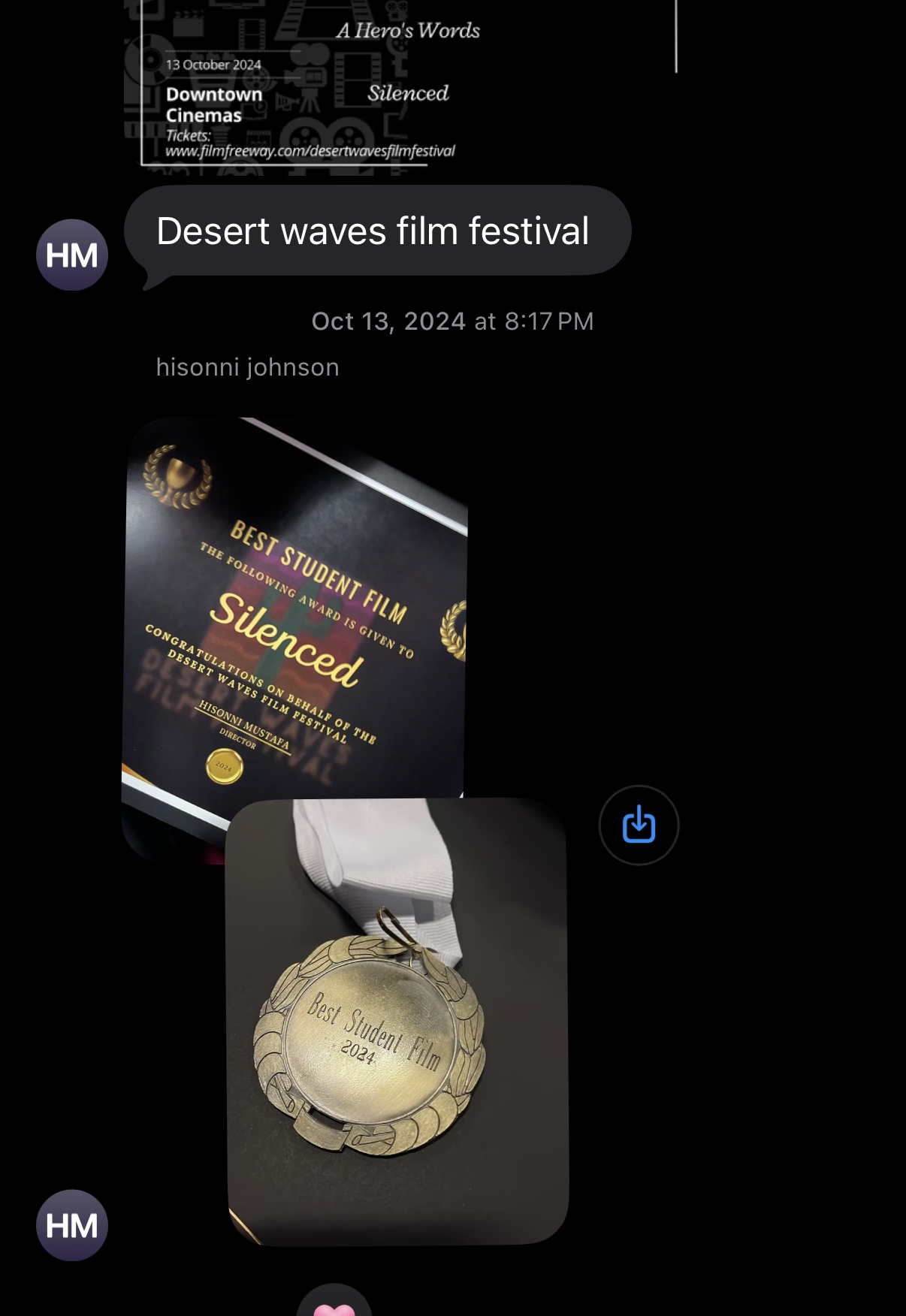 Desert Waves Film Festival — Best Student Film Award